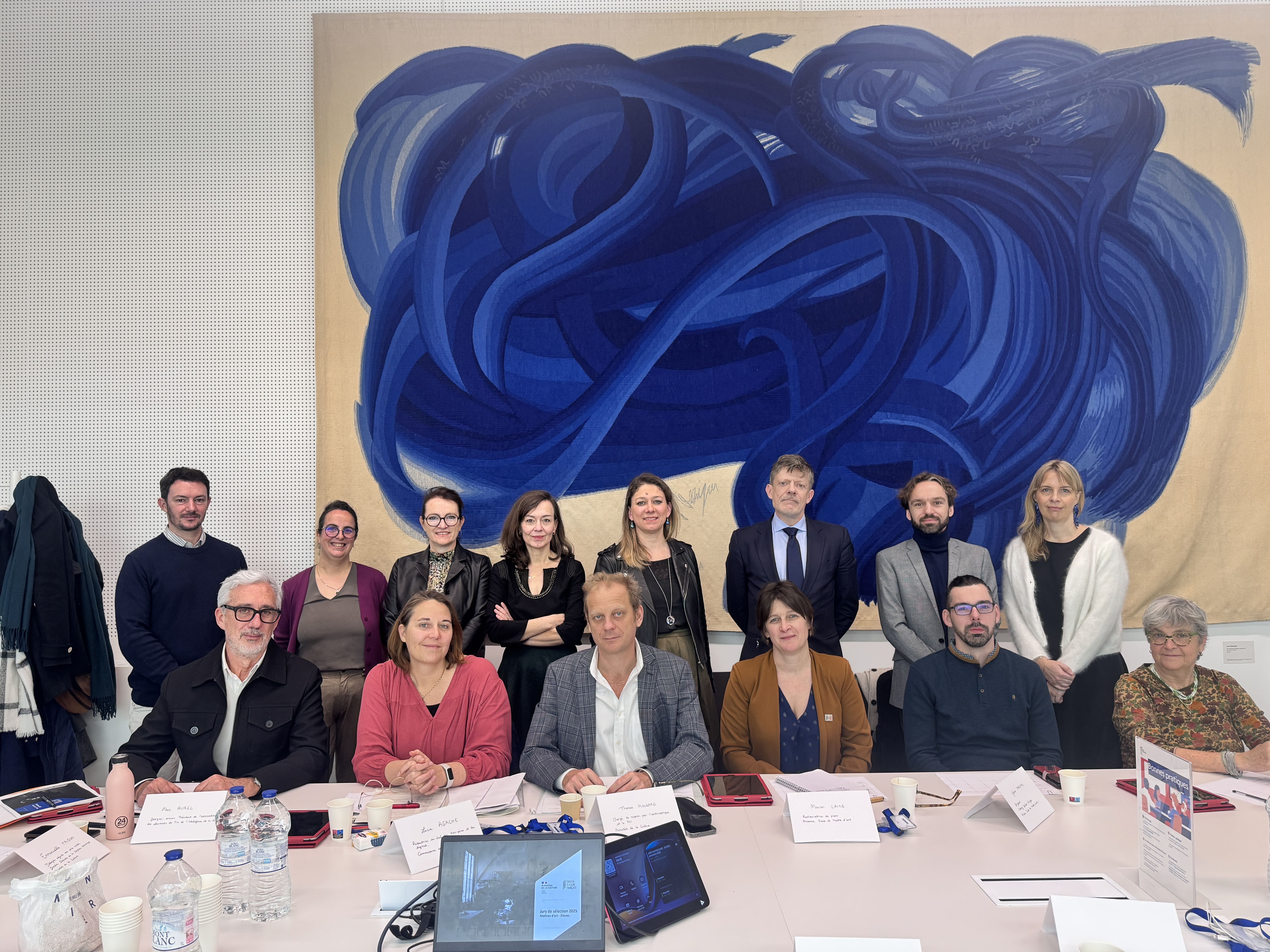 Membres du jury de sélection de la promotion 2026 du programme Maîtres d'art - Élèves au ministère de la Culture, décembre 2026 © Juliette Bebin - Institut pour les Savoir-Faire Français