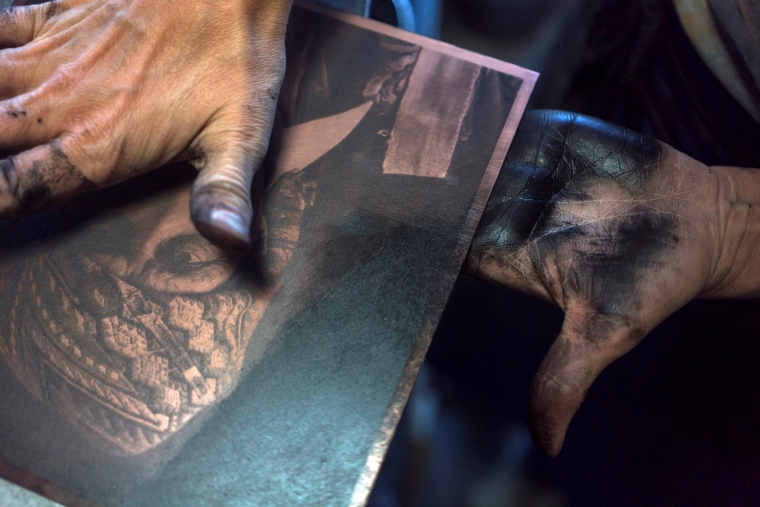 Plaque héliogravée