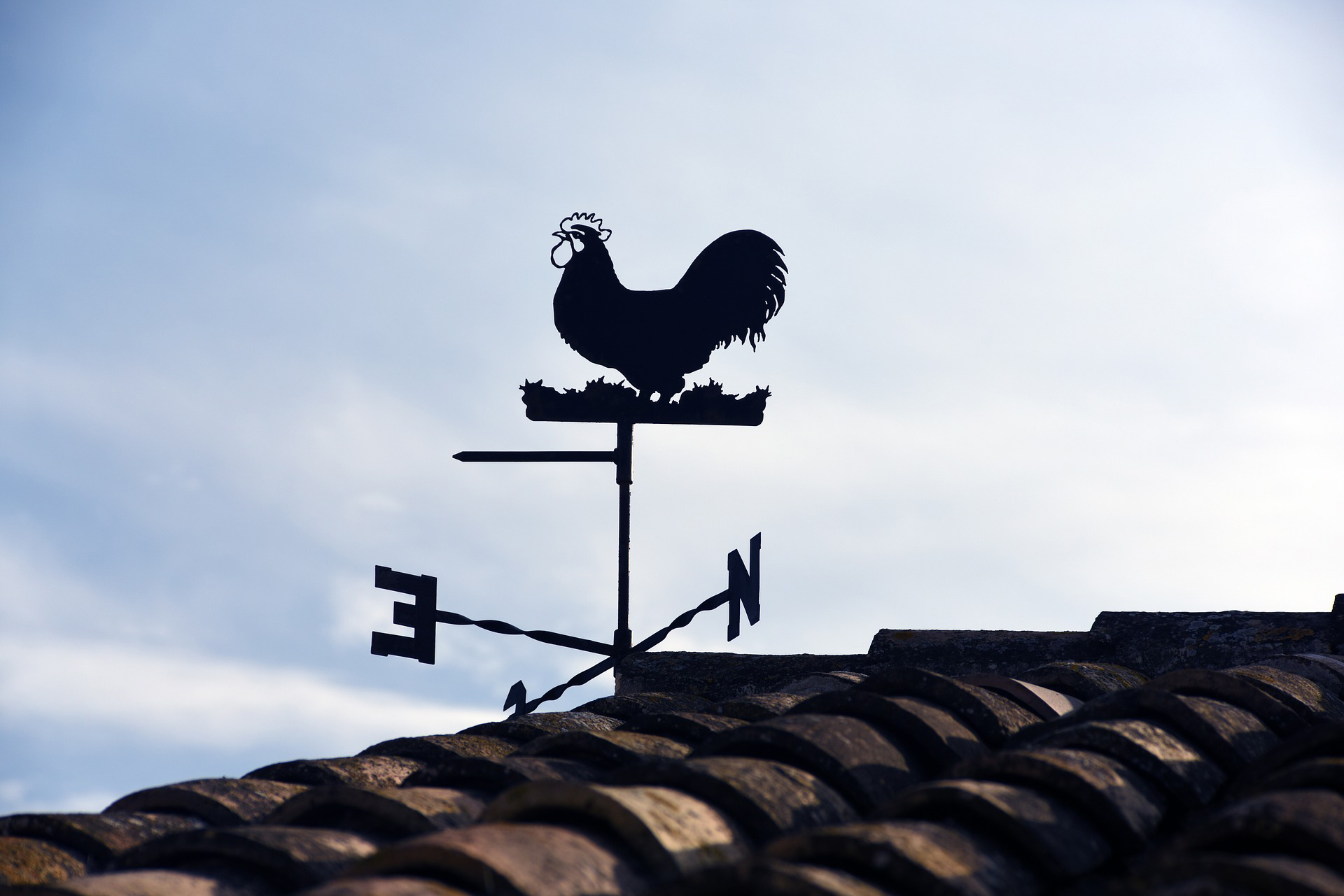 Girouette en forme de coq
