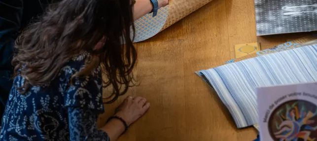 Atelier d'Offard à la bibliothèque Forney pendant les JEMA 2024