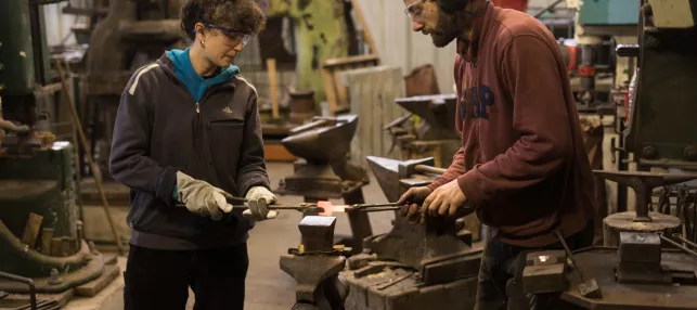 Martin Claudel et Caroline Hasné, taillanderie © mardjane-amin