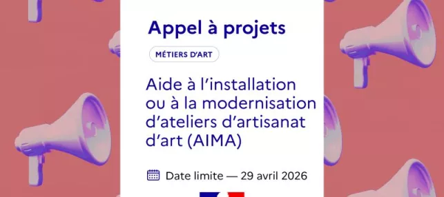 Affiche de l'appel à projets avec logo du ministère de la Culture