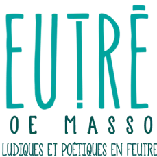 Logo Feutrée : Créations ludiques et poétiques en feutre de laine