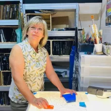 portrait dans atelier