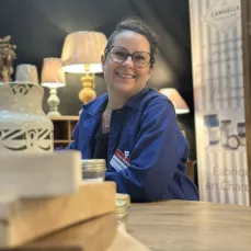 Virginie Gibielle au Salon Habitat & Déco 2025 à Bordeaux.