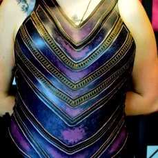 Plastron Sur-mesure Femme_Porté