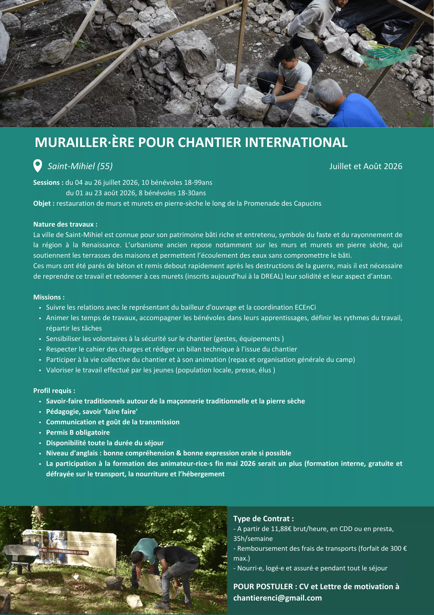 Fiche descriptive du besoin en animateur ou animatrice technique