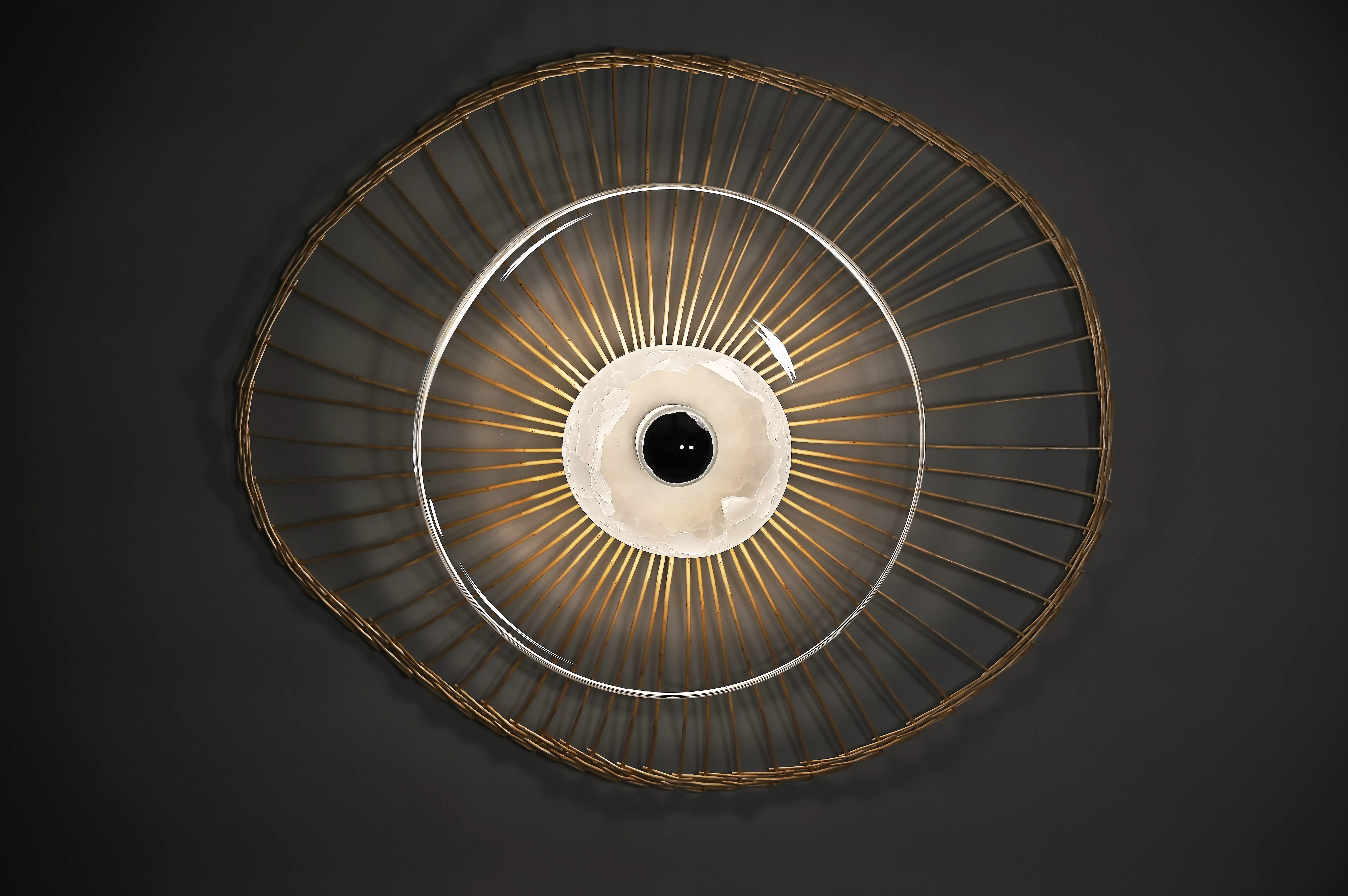 Applique Tressages pas Sages Florence Lemoine luminaire verre soufflé sur mesure bespoke project hand blown glass