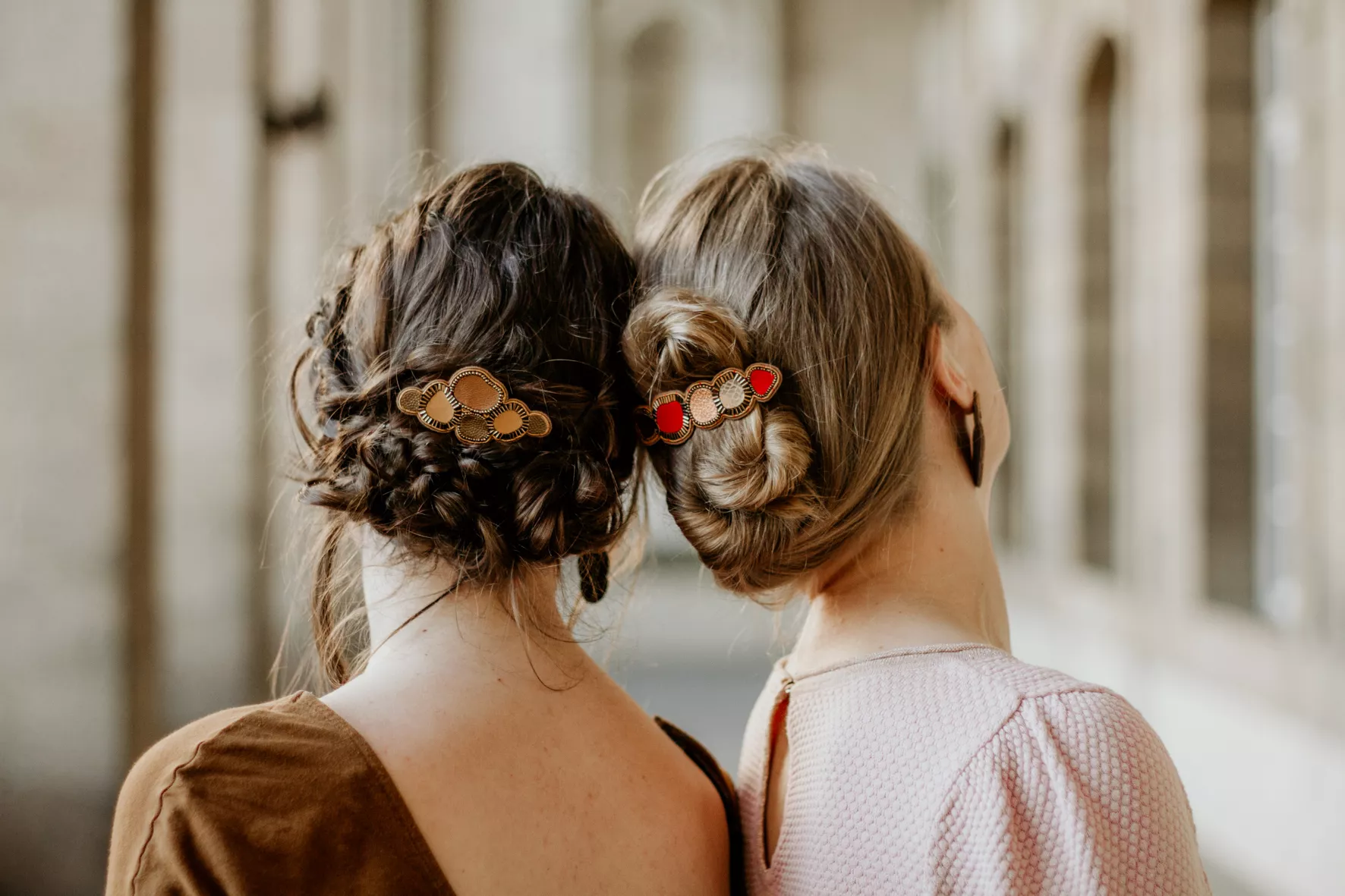 Capsule dorée Bijoux de cheveux