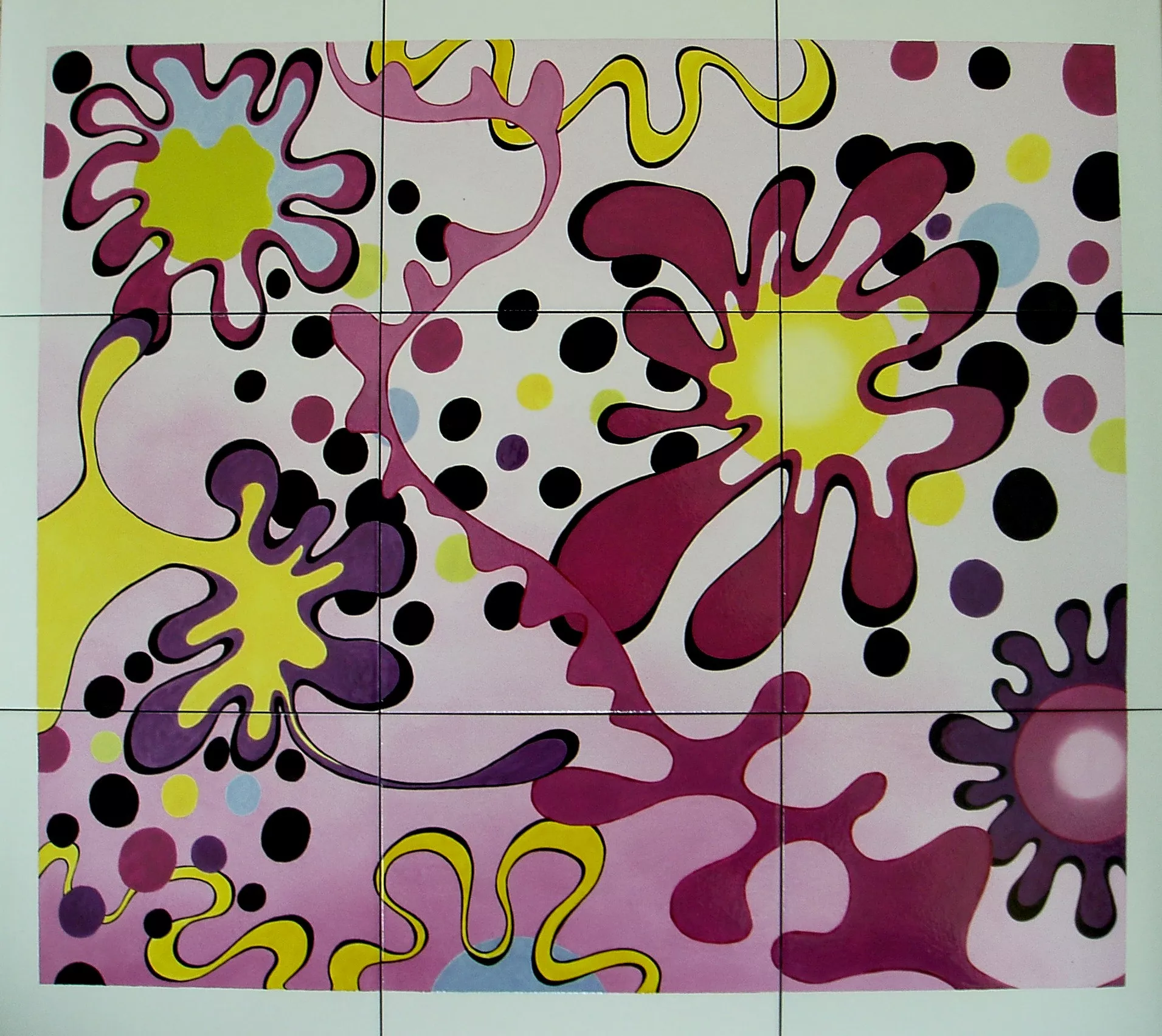 Fresque décor abstrait