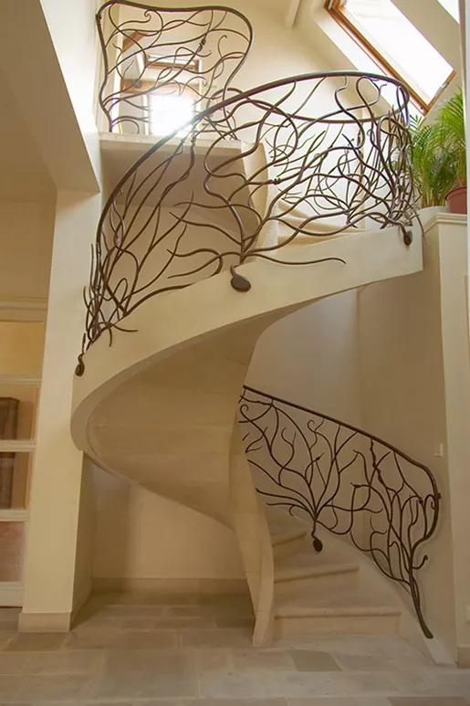 garde corps hélicoidal végétal