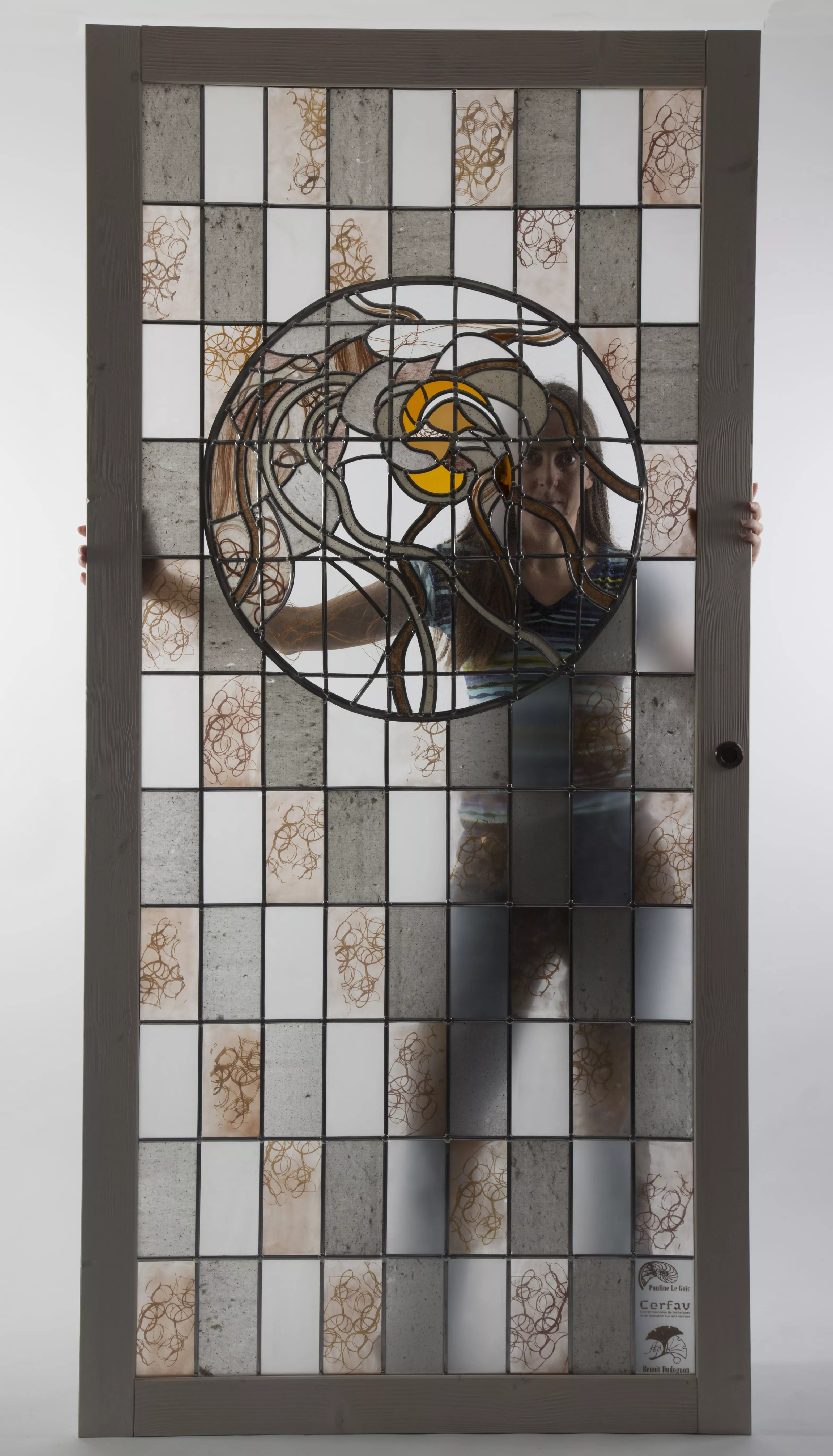 Porte vitrail shoji papier washi