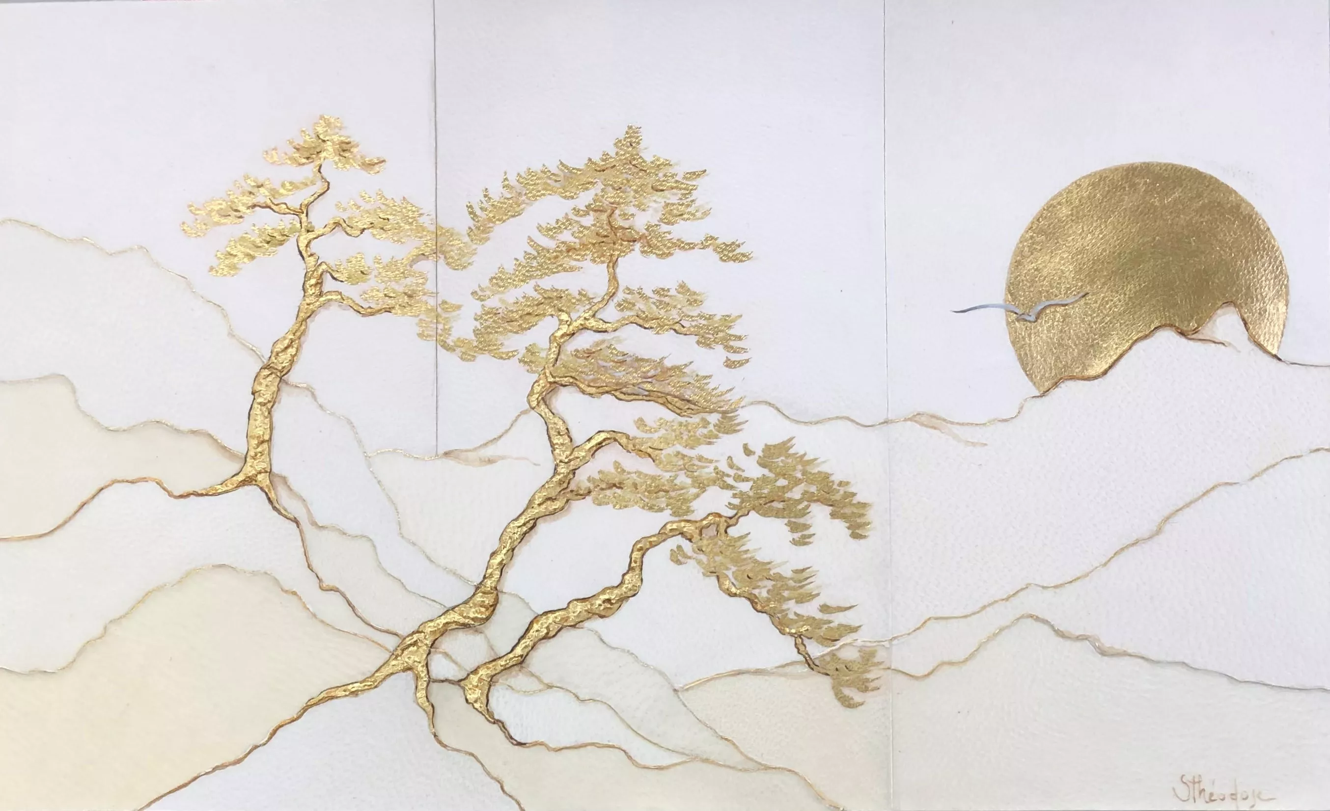 Ambiance japonaise à la feuille d'or