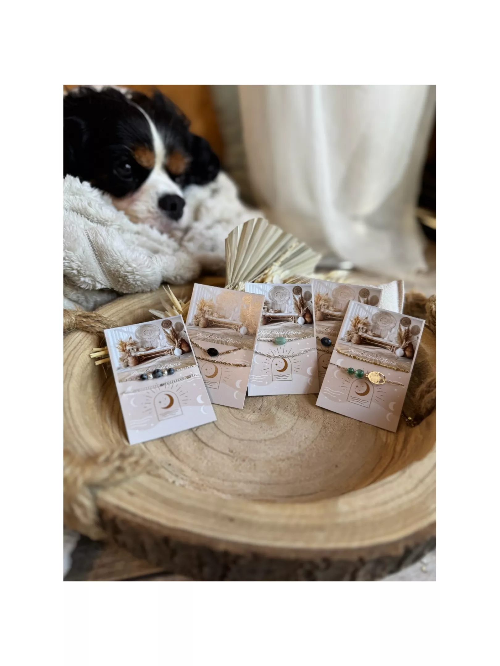 Proposition de plusieurs modèles de bracelets en pierre naturelle et acier inoxydable 