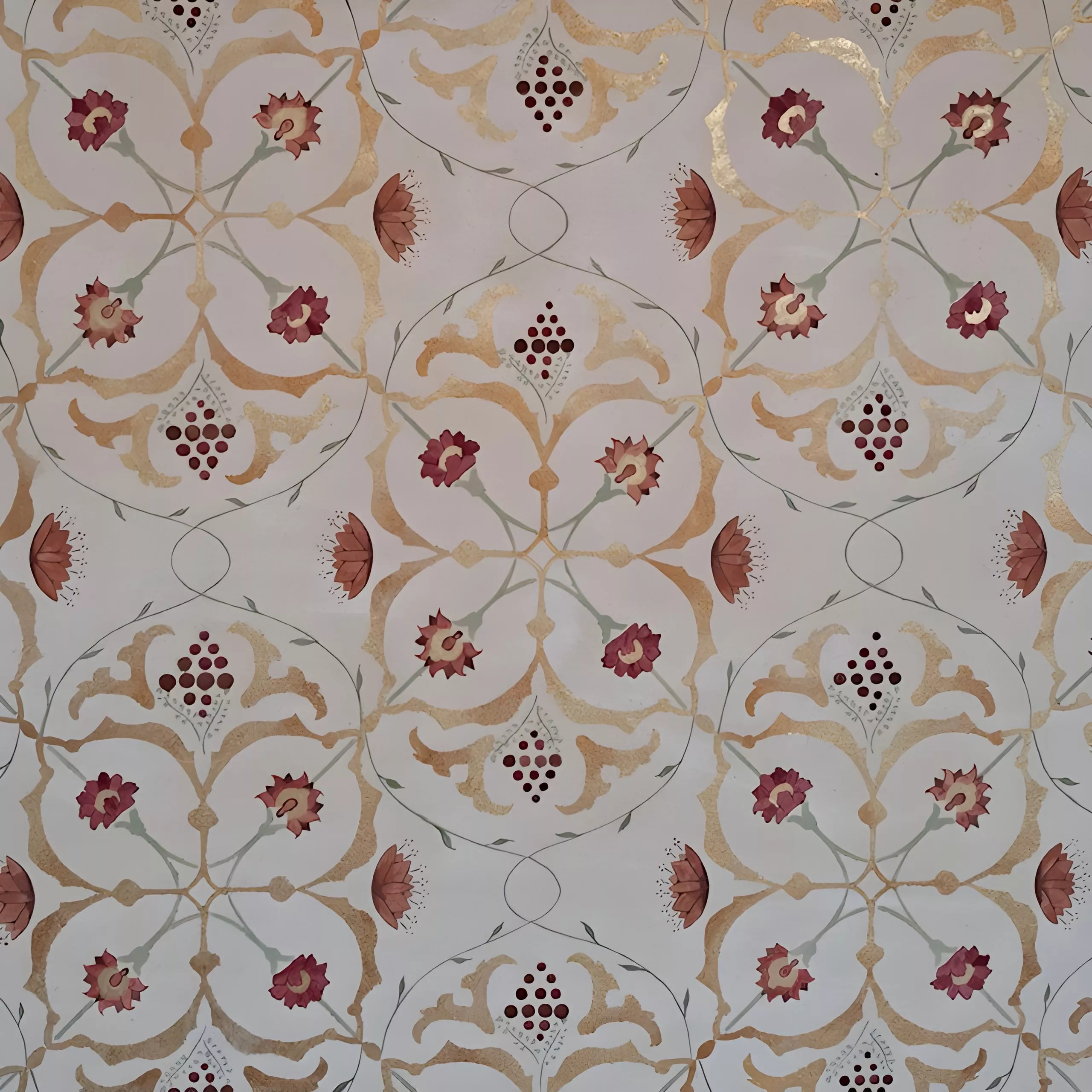 peinture à l'huile sur enduit d'argile