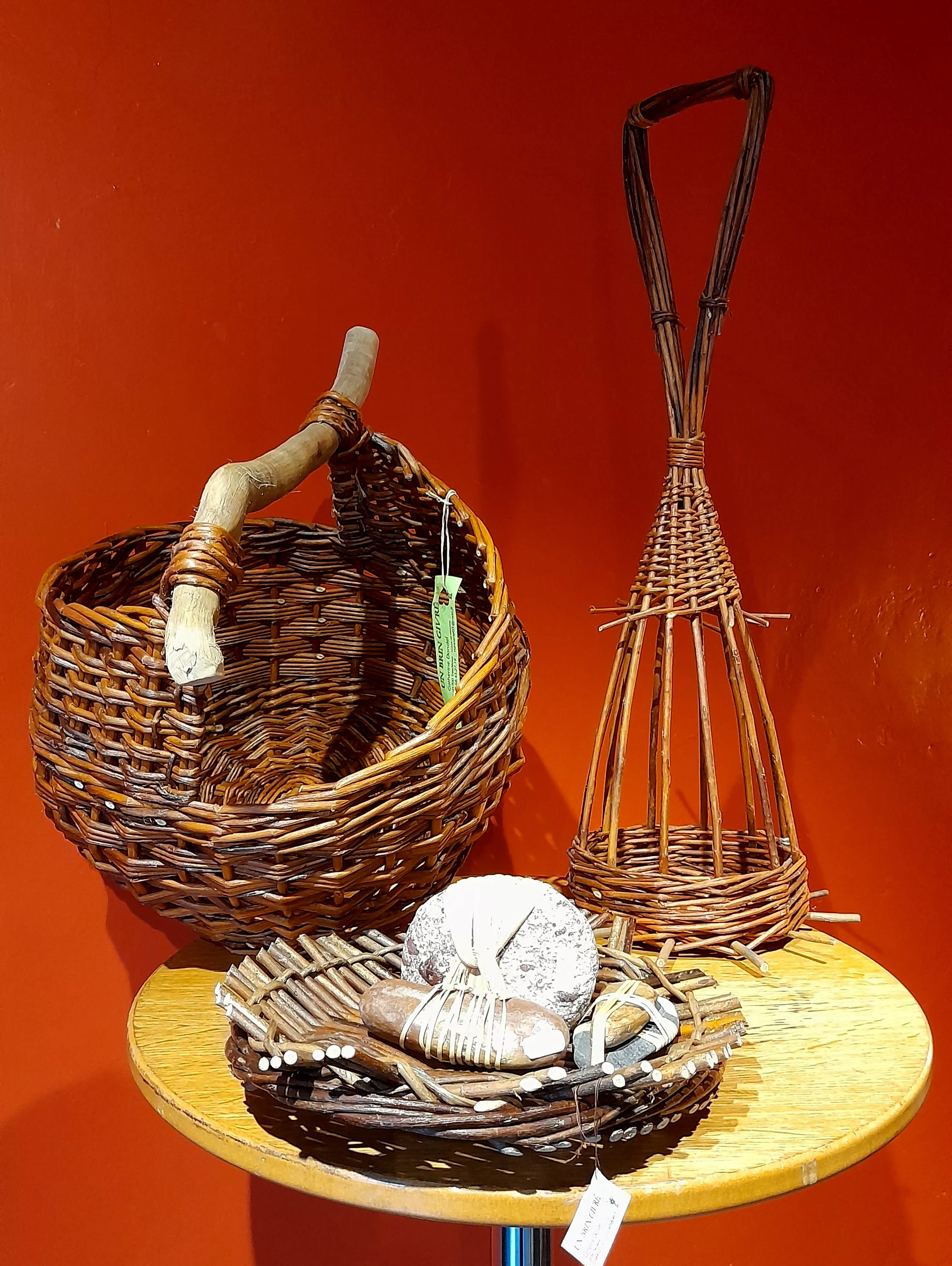 Vannerie à le Hang'Art à Serres - création d'un brin Givré