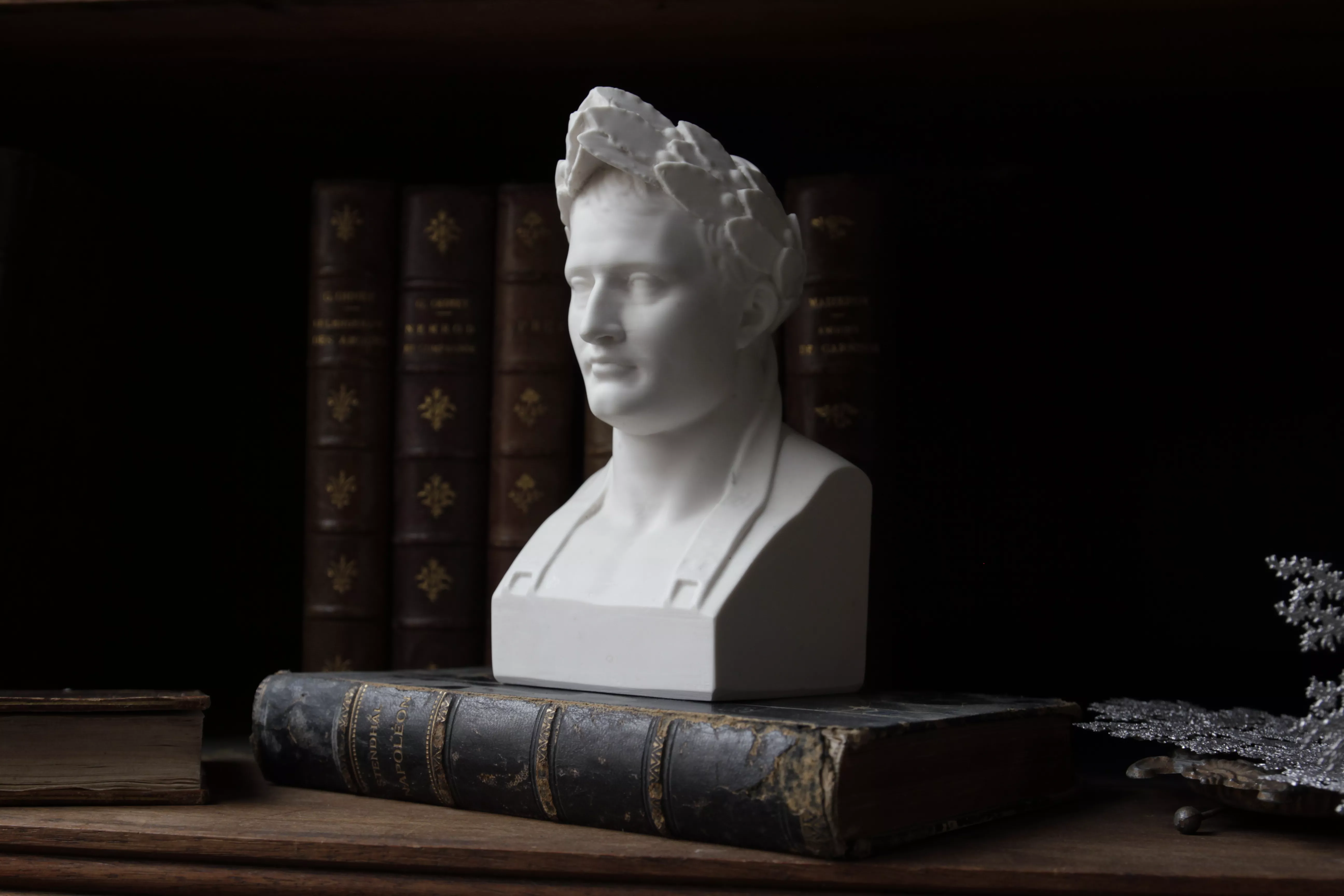 Buste de Napoléon en résine marbre