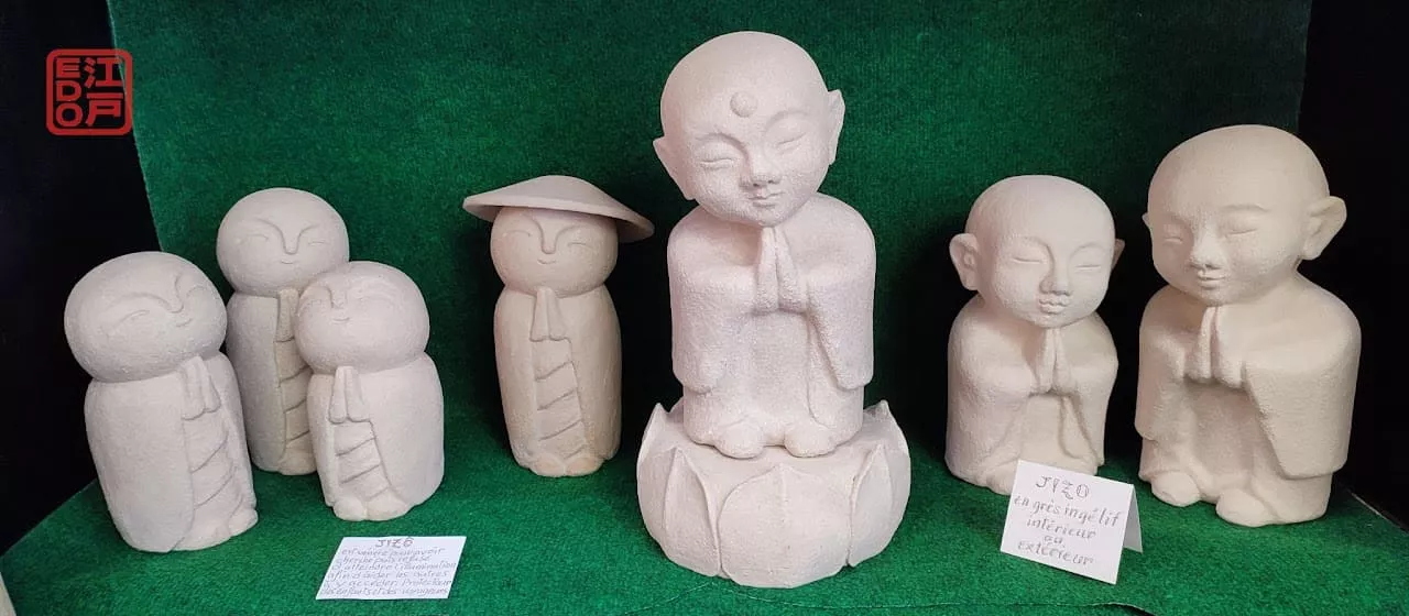 EDO Ceramic - Jizo en grès ingélif