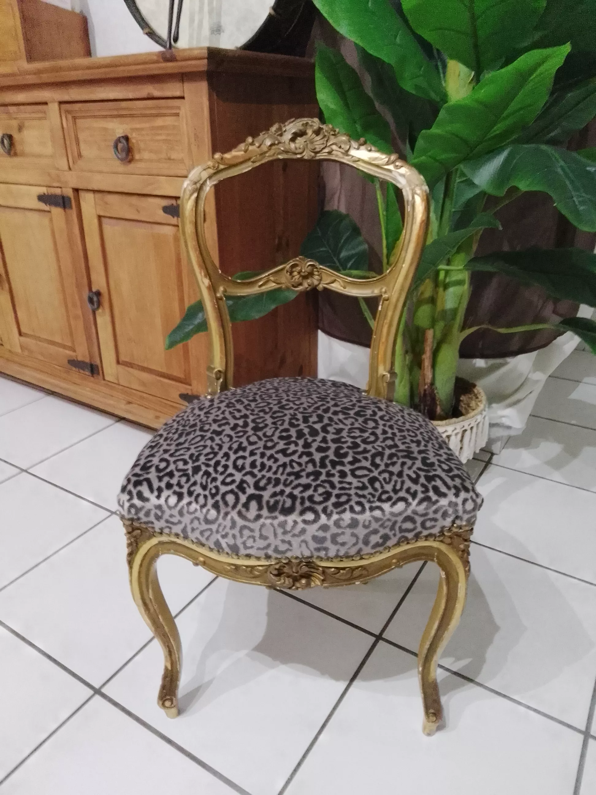 Fauteuil vintage restauré 