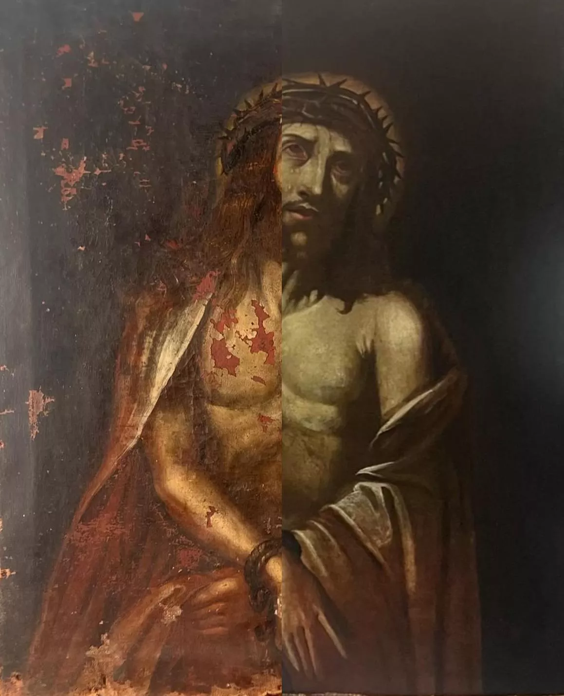 Avant / après d’un Ecce Homo