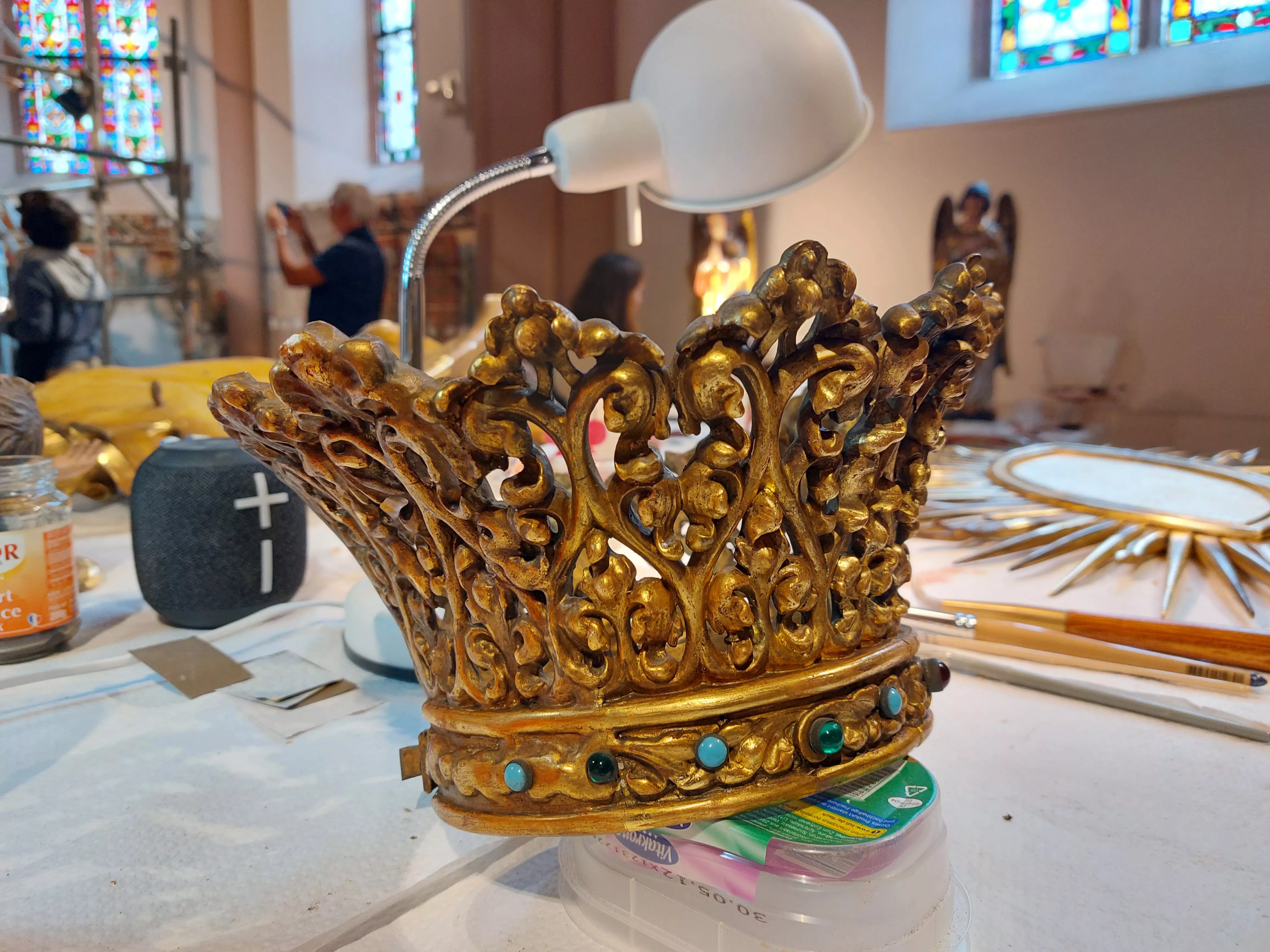 Restauration d'une couronne, Alsace