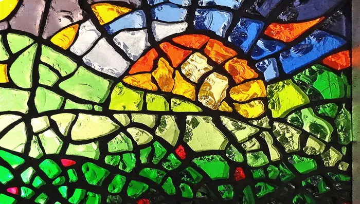 vitrail dalle de verre