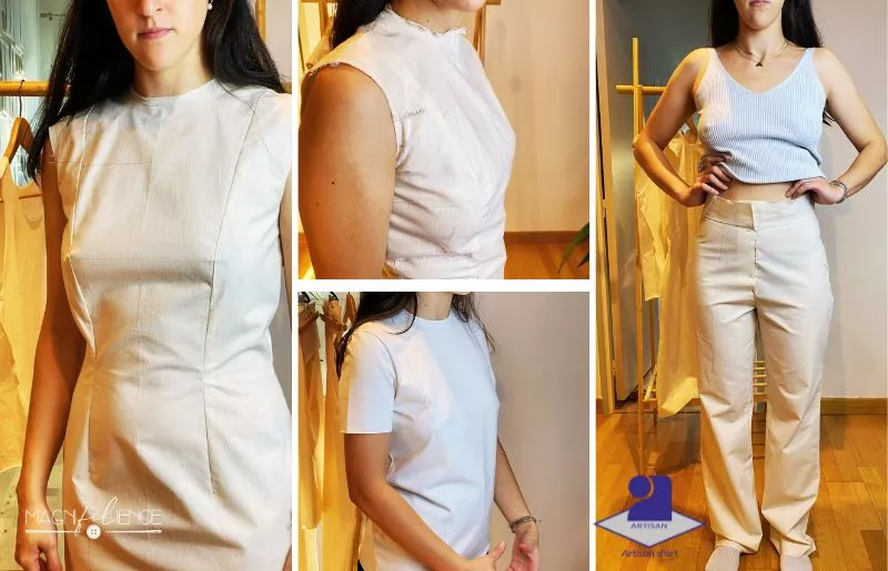 Magnifilience travaille sur sa première collection: il s'agit ici des bases qui serviront pour créer les différents modèles prévus dans cette collection.