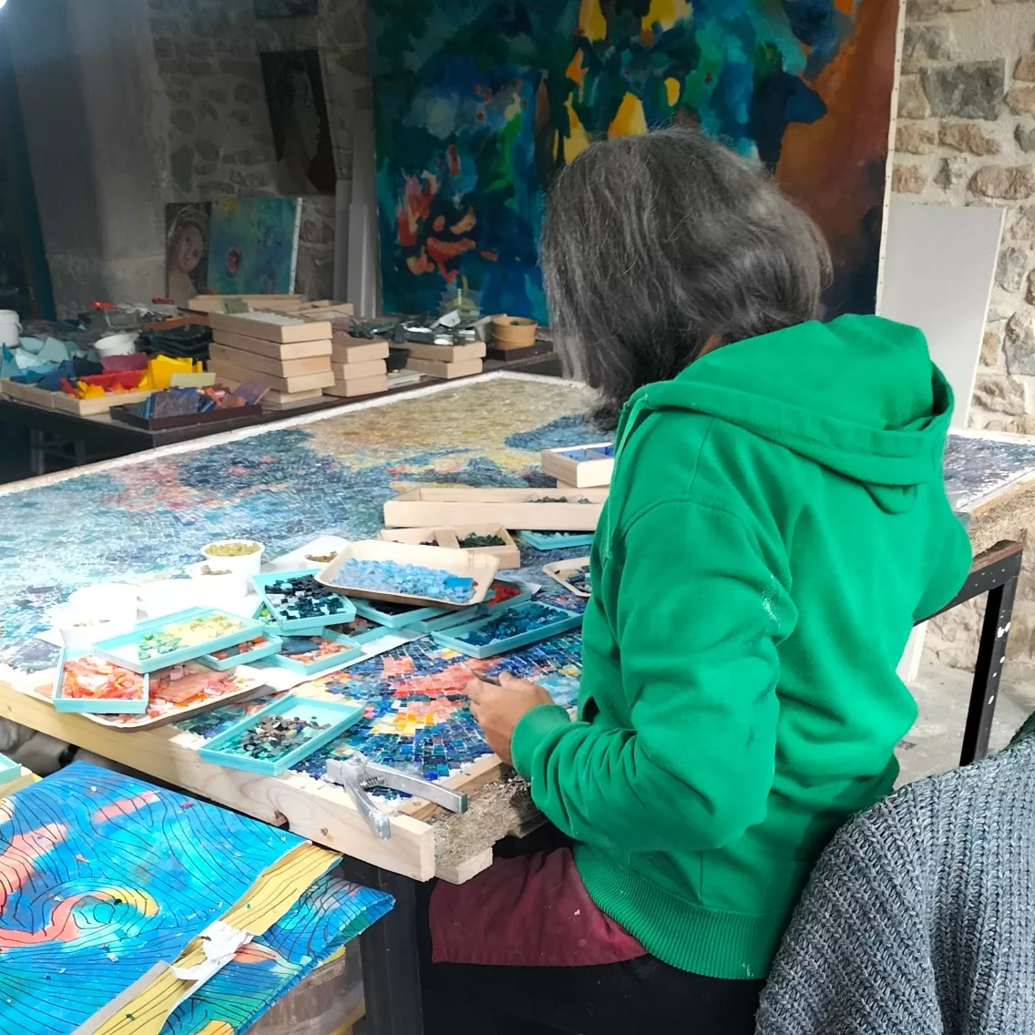 atelier mosaïque d'art chantal haller
