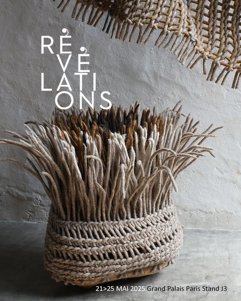 Mo-Poko, sculpture textile en vannerie de laine