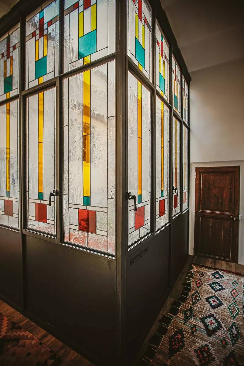 Vitrail Montpellier Angéline Clermont verrière atelier