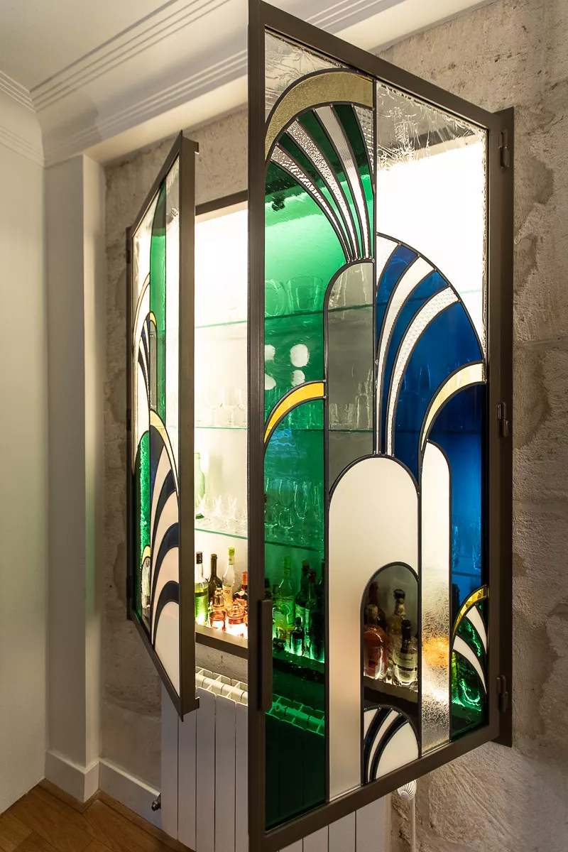 Vitrail Montpellier Angéline Clermont Art deco