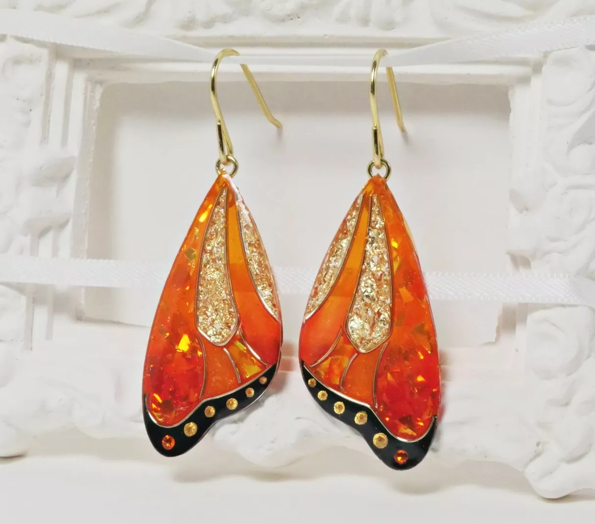 Boucles d'oreilles "Ailes de papillon enchantées"