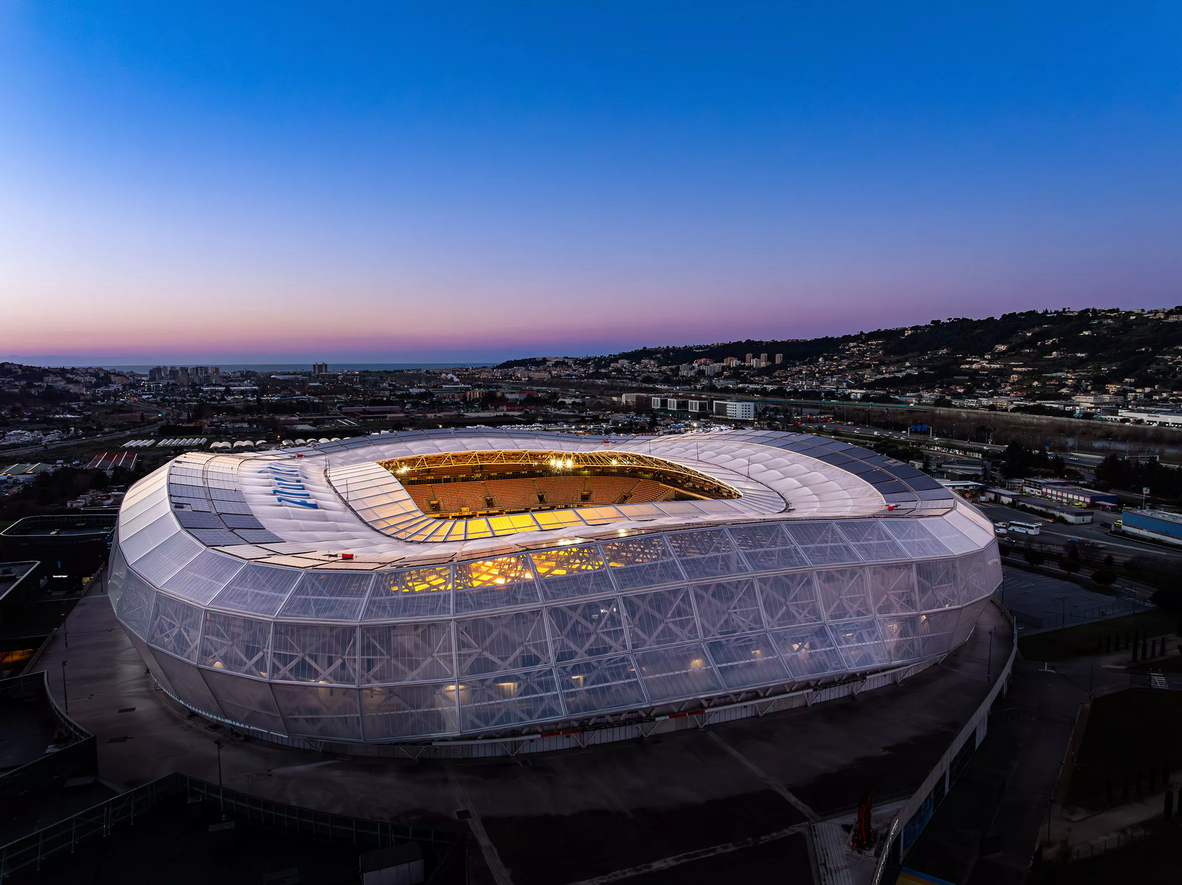 Le Stade de Nice : "Allianz Rivera" vue par drone.