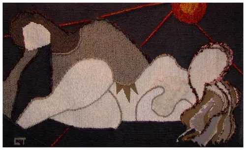 une femme au repos.