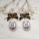 boucles d'oreilles marie-antoinette en perles de rocaille