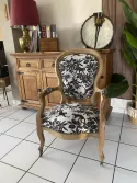 Fauteuil Voltaire restauré