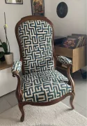 Fauteuil Voltaire restauré