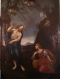 Restauration d'un tableau représentant la rencontre du Christ et de Marie-Madeleine