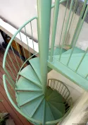 Vue d'escalier hélicoïdal
