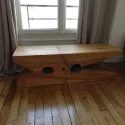Pince à linge géante : banc ou table basse