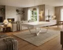 Prime avec plateau table blanc