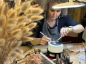 Kokobelli le semeur de bijoux carole maret fusion feuille d'or keumbo combinée à la fonte à l'os de seiche