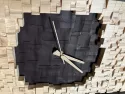 Horloge cuir et bois