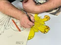 dessin d'une palmette