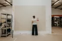 Toile peint à la main en Atelier
