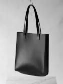 Tote bag en cuir tanné végétal
