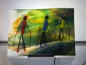 Tableau en verre crée en fusing - Randonnée dans le vercors
