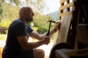 Fixation de bardeaux, atelier la Ramée Vosgienne
