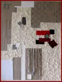 une architecture de laine, lin, lurex 