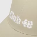 Logo brodé sur casquette par MAISON 48